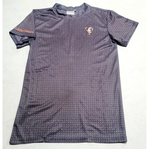 Little Caesars Pizza Employee Uniform Work Shirt ALL Over Print Unisex Small EUC - Picture 1 of 8